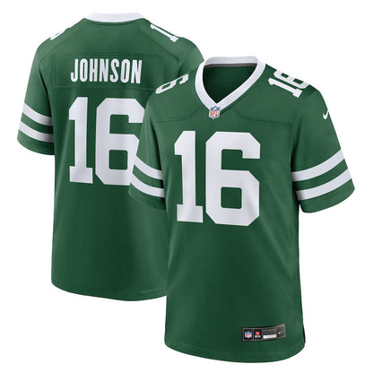 Tyler Johnson 16 New York Jets Team Game Men Jersey - Legacy Green