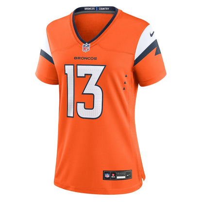 Pat Bryant 13 Denver Broncos Women's Team Game Jersey - Orange