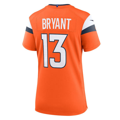 Pat Bryant 13 Denver Broncos Women's Team Game Jersey - Orange