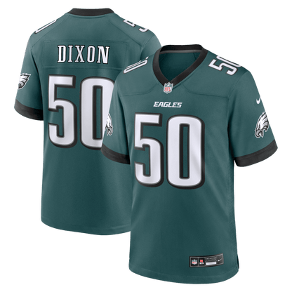 Lance Dixon 50 Philadelphia Eagles Team Game Men Jersey - Midnight Green