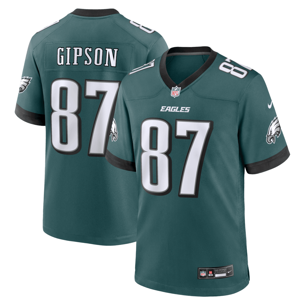 Xavier Gipson 87 Philadelphia Eagles Team Game Men Jersey - Midnight Green