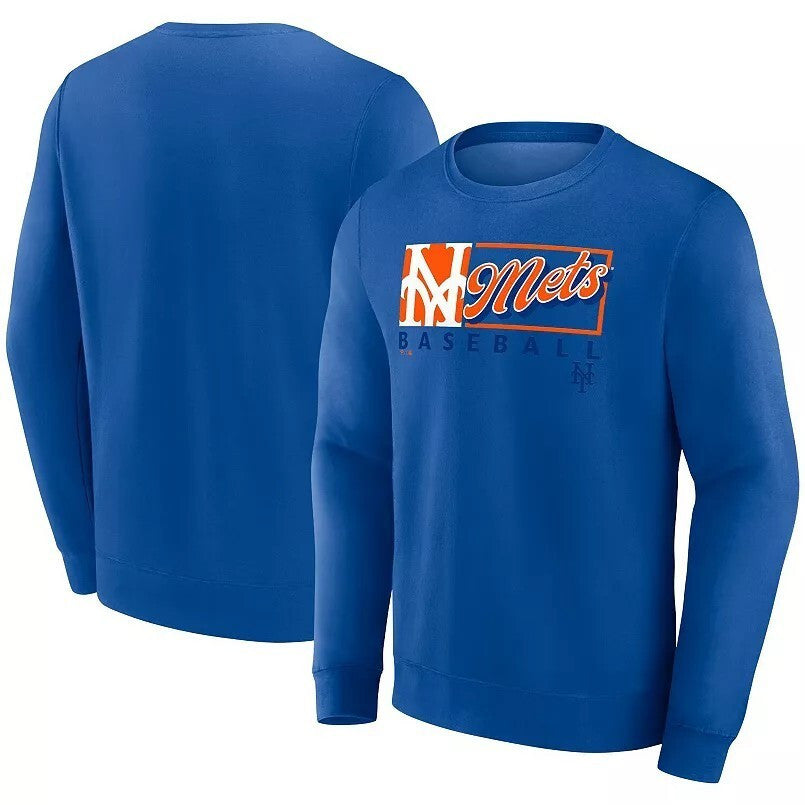 New York Mets Royal Crewneck Sweatshirt – Primary Logo Box