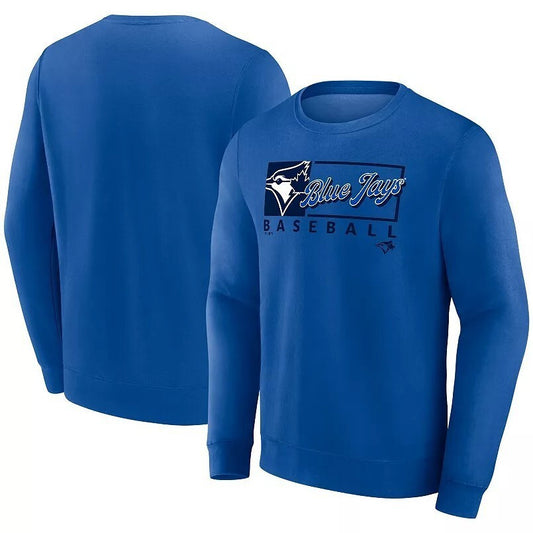 Toronto Blue Jays Royal Crewneck Sweatshirt – Primary Logo Box