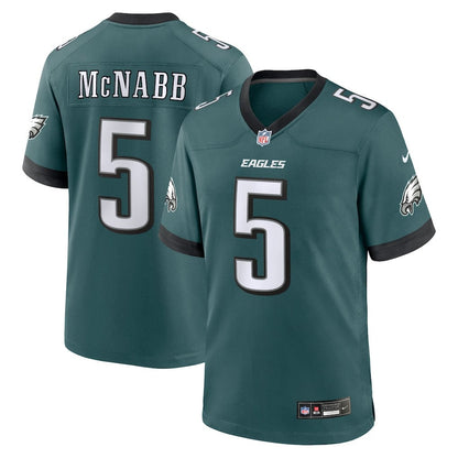 Donovan McNabb 5 Philadelphia Eagles Team Retired Game Men Jersey - Midnight Green