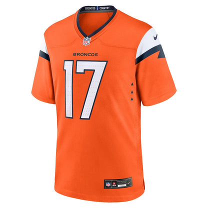 Lil'Jordan Humphrey 17 Denver Broncos Team Game Men Jersey - Orange