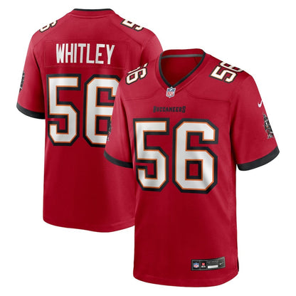 Benton Whitley 56 Tampa Bay Buccaneers Team Game Men Jersey - Red
