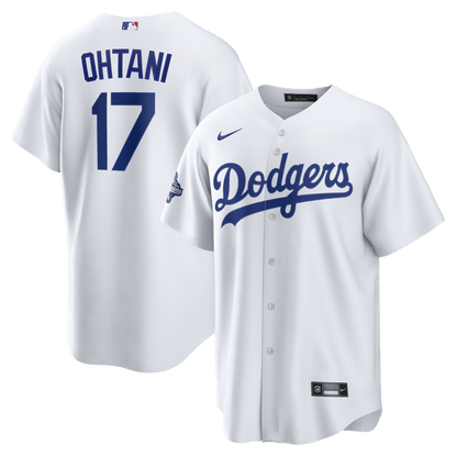Shohei Ohtani 17 Los Angeles Dodgers 2025 World Series Champions Home Men Jersey - White