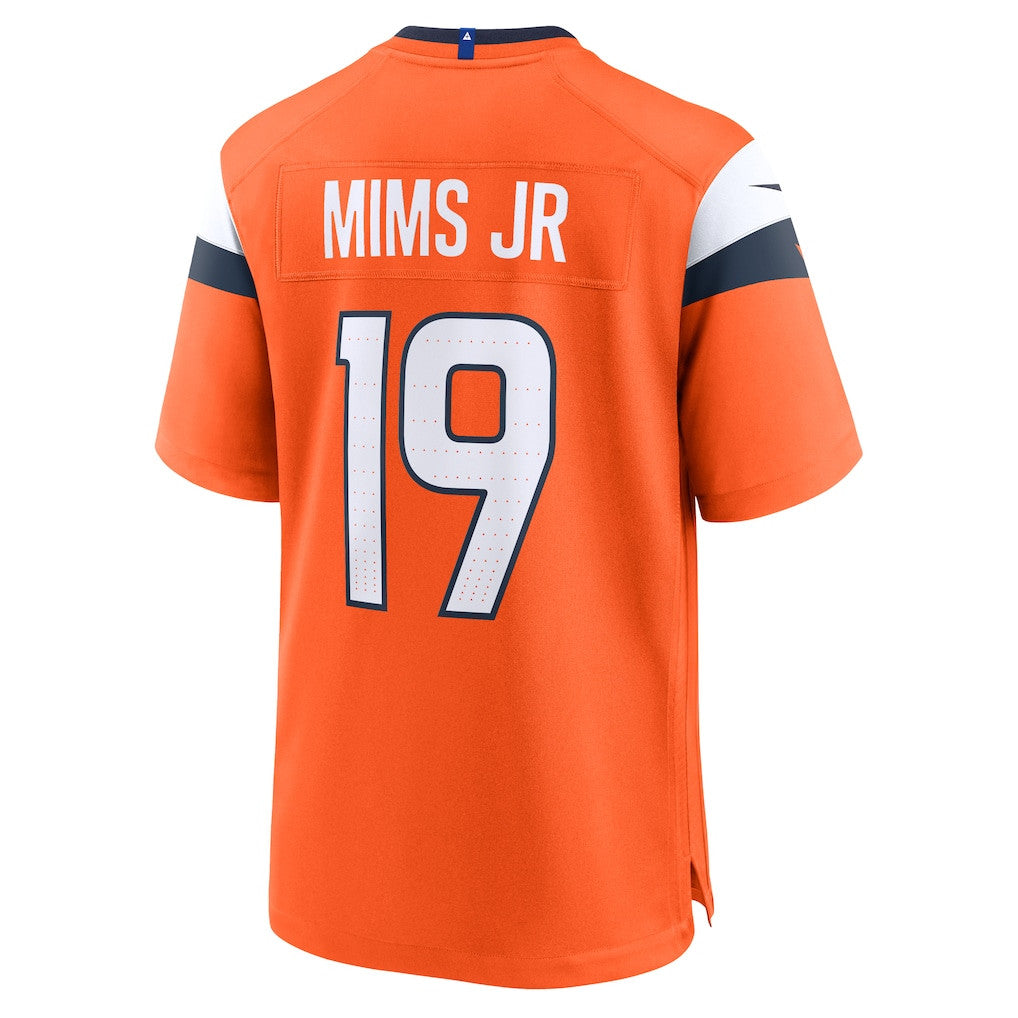 Marvin Mims Jr 19 Denver Broncos Team Game Men Jersey - Orange