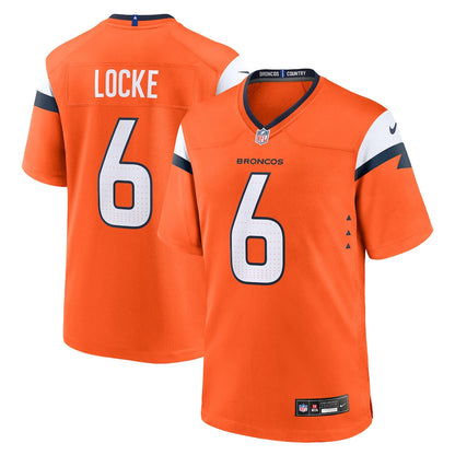 P.J. Locke 6 Denver Broncos Team Game Men Jersey - Orange