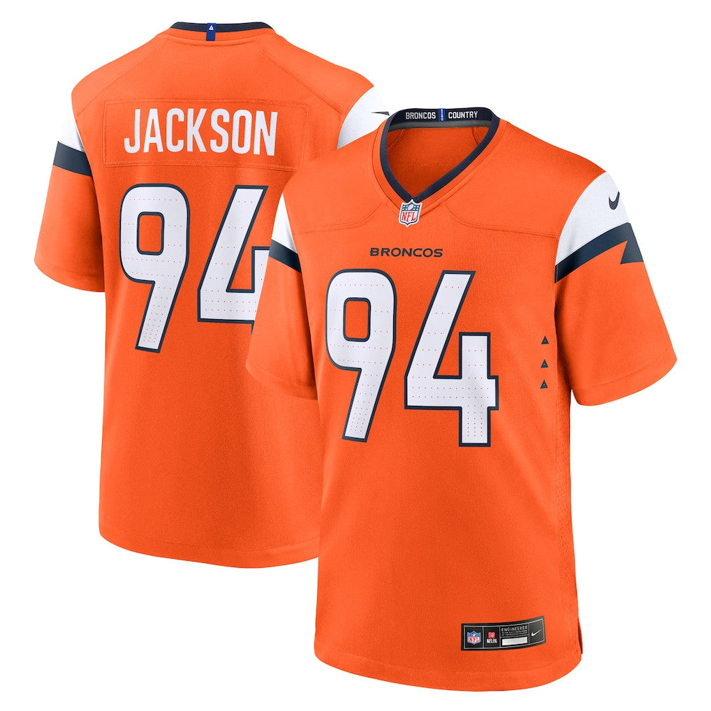 Jordan Jackson 94 Denver Broncos Team Game Men Jersey - Orange