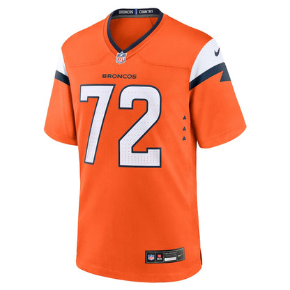 Garett Bolles 72 Denver Broncos Team Game Men Jersey - Orange