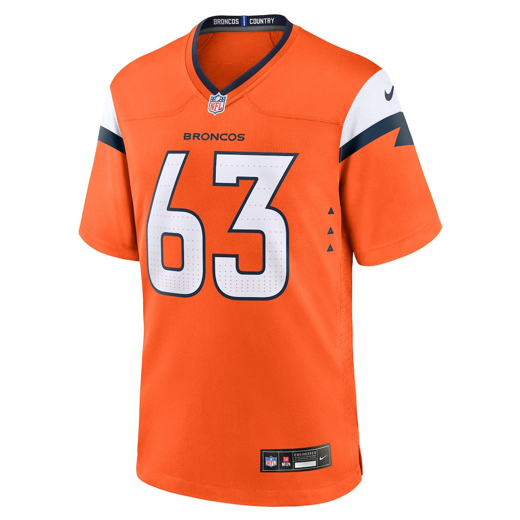 Alex Palczewski 63 Denver Broncos Team Game Men Jersey - Orange