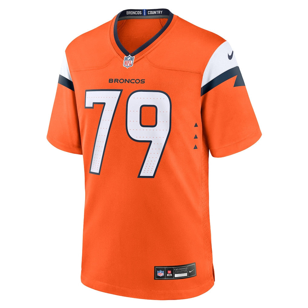 Matt Peart 79 Denver Broncos Team Game Men Jersey - Orange