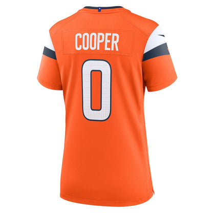 Jonathon Cooper 15 Denver Broncos Women's Team Game Jersey - Orange