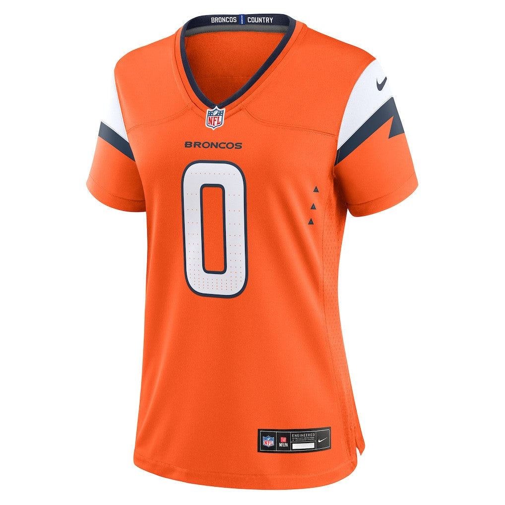 Jonathon Cooper 15 Denver Broncos Women's Team Game Jersey - Orange