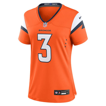Wil Lutz 3 Denver Broncos Women's Team Game Jersey - Orange