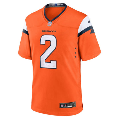 Patrick Surtain II 2 Denver Broncos Team Game Men Jersey - Orange