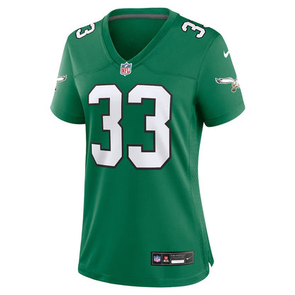 Cooper DeJean 33 Philadelphia Eagles Women's Alternate Game Jersey - Kelly Green
