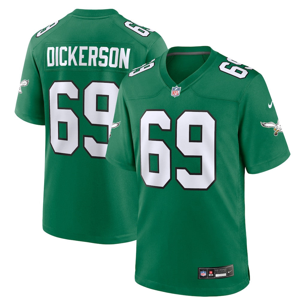 Landon Dickerson 69 Philadelphia Eagles Alternate Game Men Jersey - Kelly Green