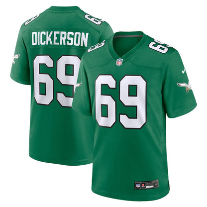 Landon Dickerson 69 Philadelphia Eagles Alternate Game Men Jersey - Kelly Green