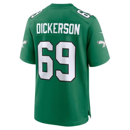 Landon Dickerson 69 Philadelphia Eagles Alternate Game Men Jersey - Kelly Green