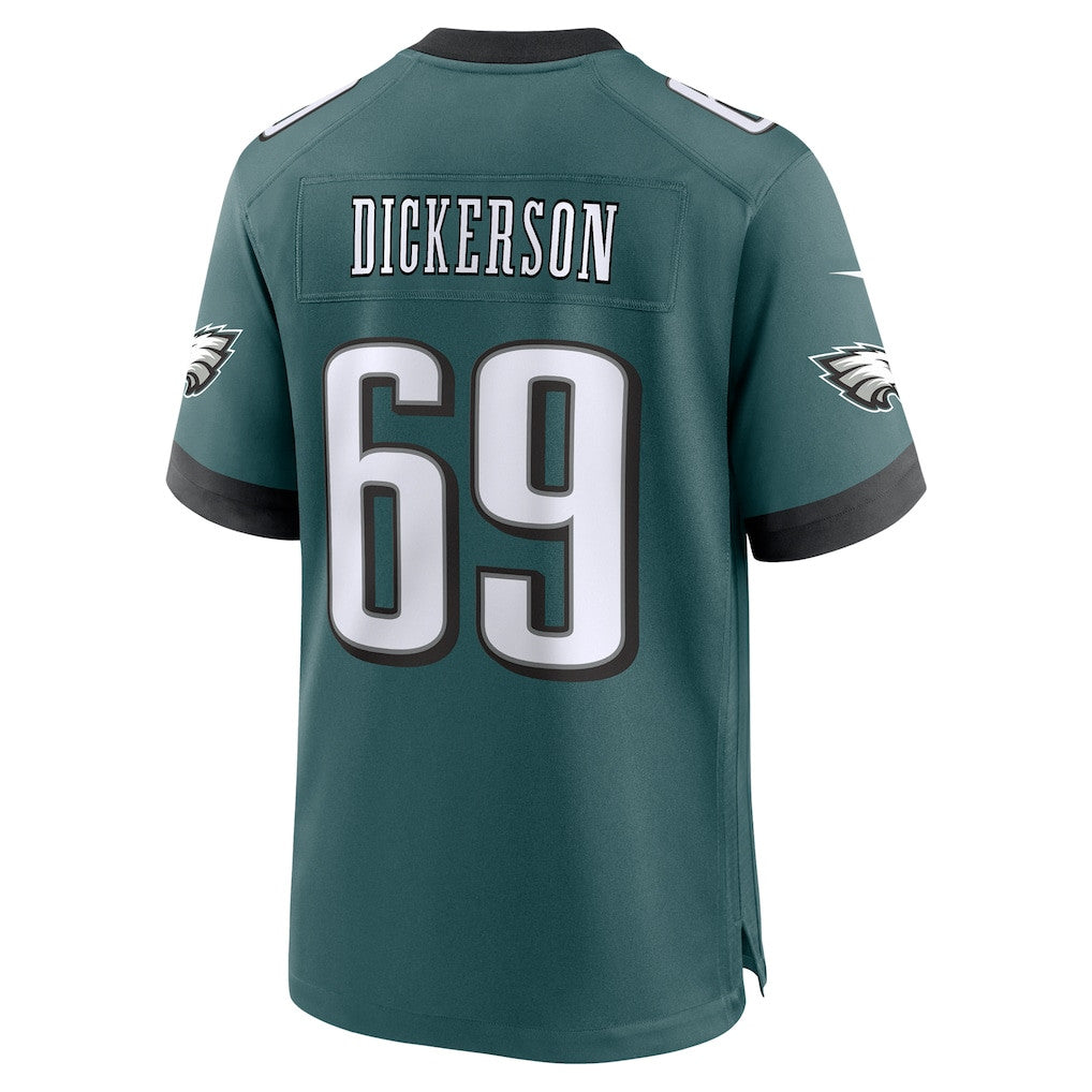 Landon Dickerson 69 Philadelphia Eagles Team Game Men Jersey - Midnight Green
