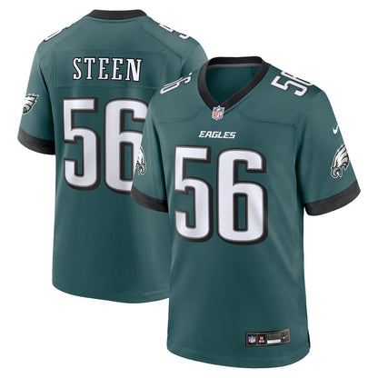 Tyler Steen 56 Philadelphia Eagles Team Game Men Jersey - Midnight Green