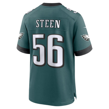 Tyler Steen 56 Philadelphia Eagles Team Game Men Jersey - Midnight Green