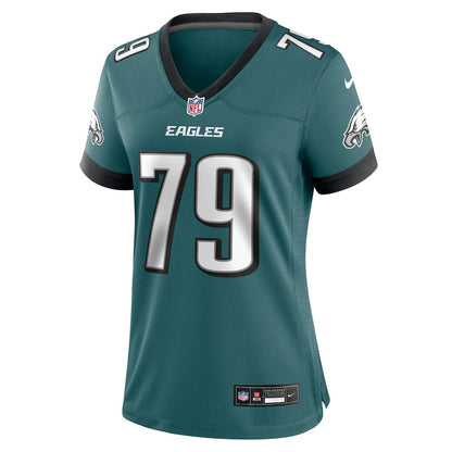 Trevor Keegan 79 Philadelphia Eagles Women's Team Game Jersey - Midnight Green