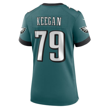Trevor Keegan 79 Philadelphia Eagles Women's Team Game Jersey - Midnight Green