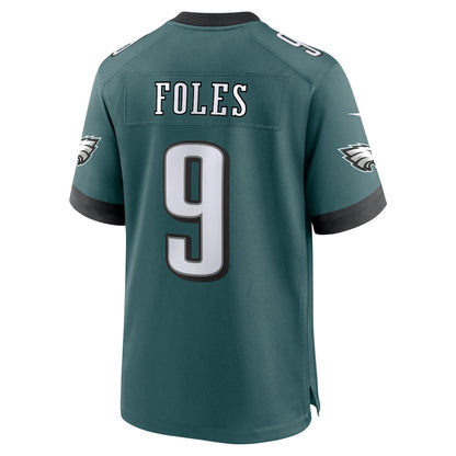 Nick Foles 9 Philadelphia Eagles Team Game Men Jersey - Midnight Green