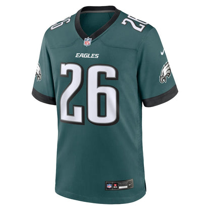 Saquon Barkley 26 Philadelphia Eagles Game Player Men Jersey - Midnight Green