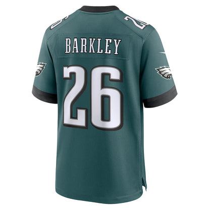 Saquon Barkley 26 Philadelphia Eagles Game Player Men Jersey - Midnight Green