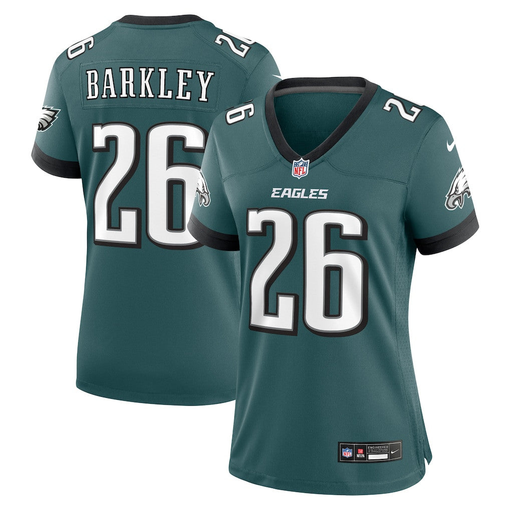 Saquon Barkley 26 Philadelphia Eagles Women's Game Player Jersey - Midnight Green