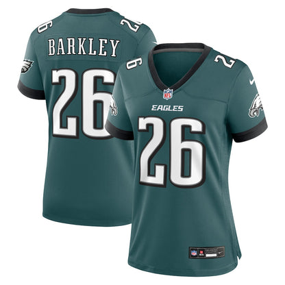 Saquon Barkley 26 Philadelphia Eagles Women's Game Player Jersey - Midnight Green