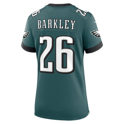Saquon Barkley 26 Philadelphia Eagles Women's Game Player Jersey - Midnight Green