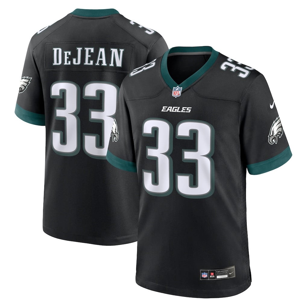 Cooper DeJean 33 Philadelphia Eagles Alternate Player Game Men Jersey - Black