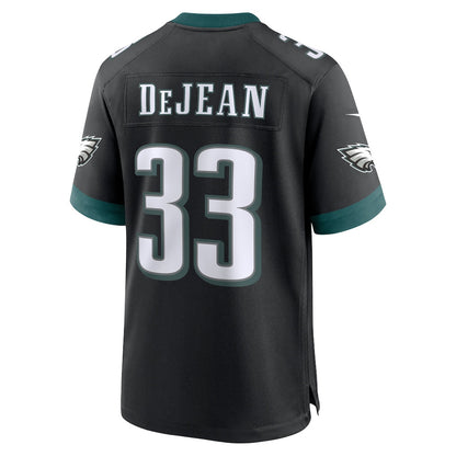 Cooper DeJean 33 Philadelphia Eagles Alternate Player Game Men Jersey - Black