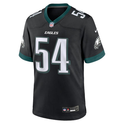 Jeremiah Trotter Jr. 54 Philadelphia Eagles Alternate Player Game Men Jersey - Black