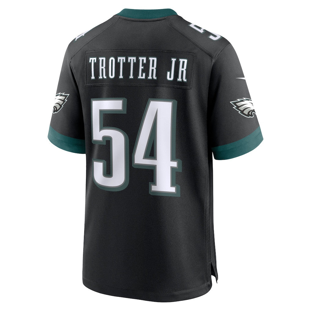 Jeremiah Trotter Jr. 54 Philadelphia Eagles Alternate Player Game Men Jersey - Black