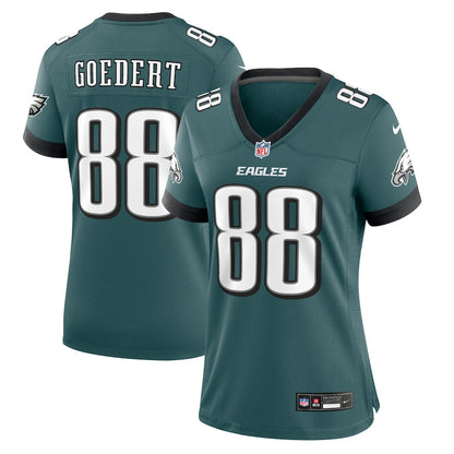 Dallas Goedert 88 Philadelphia Eagles Women's Game Player Jersey - Midnight Green