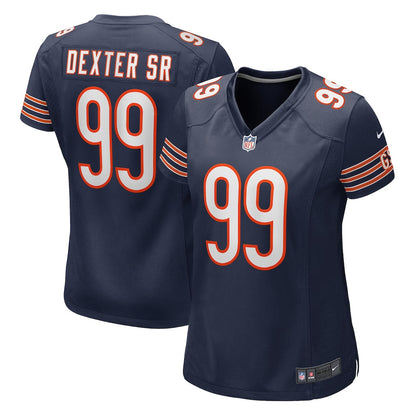 Gervon Dexter Sr. 99 Chicago Bears Women's Game Jersey - Navy