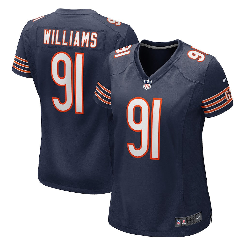 Chris Williams 91 Chicago Bears Women's Game Jersey - Navy