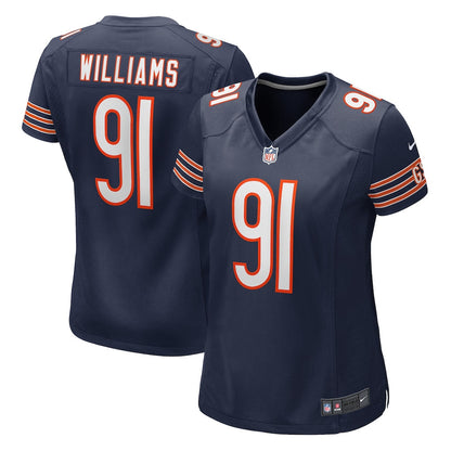 Chris Williams 91 Chicago Bears Women's Game Jersey - Navy