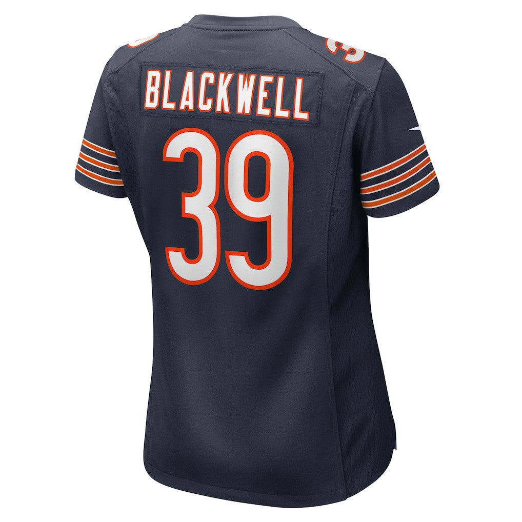 Josh Blackwell 39 Chicago Bears Women's Game Player Jersey - Navy