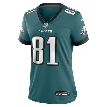 Terrell Owens 81 Philadelphia Eagles Women's Team Retired Game Jersey - Midnight Green