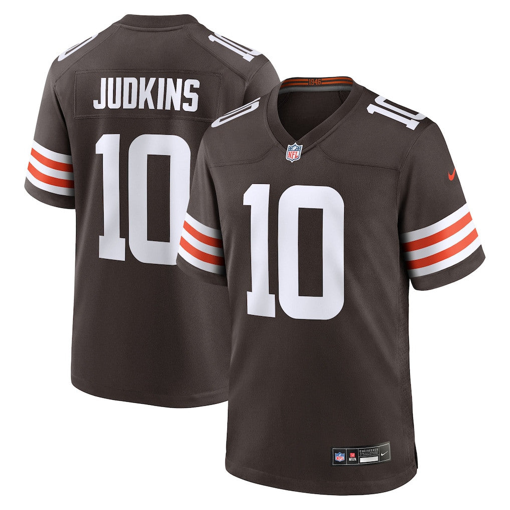 Quinshon Judkins 10 Cleveland Browns Game Men Jersey - Brown