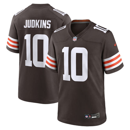 Quinshon Judkins 10 Cleveland Browns Game Men Jersey - Brown