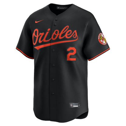 Gunnar Henderson 2 Baltimore Orioles Alternate Men Jersey - Black