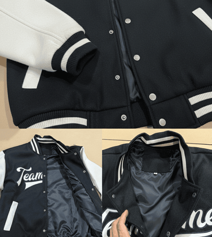 Chicago Bears Navy Varsity Jacket – Fully Embroidered Logos, Fan Edition